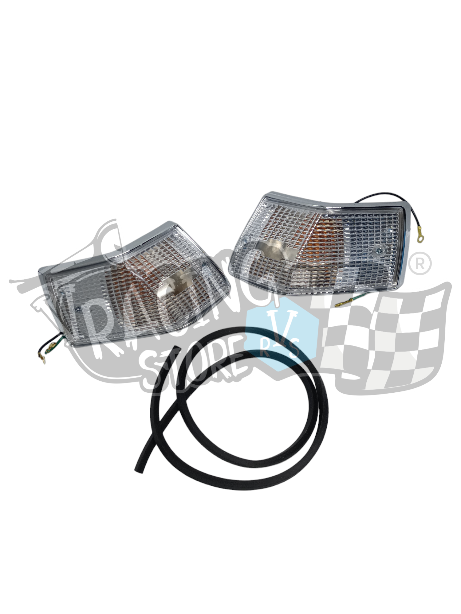 PhotoRoom-20240108_085331 Conjunto piscas traseiros aro cromado Vespa PX - Image 1