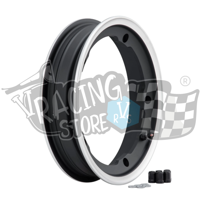 Sip tubeless prepoli new Jante Tubeless SIP MY Preto/Polida 2.10x10 Vespa PX Sprint GTR LML - Image 1