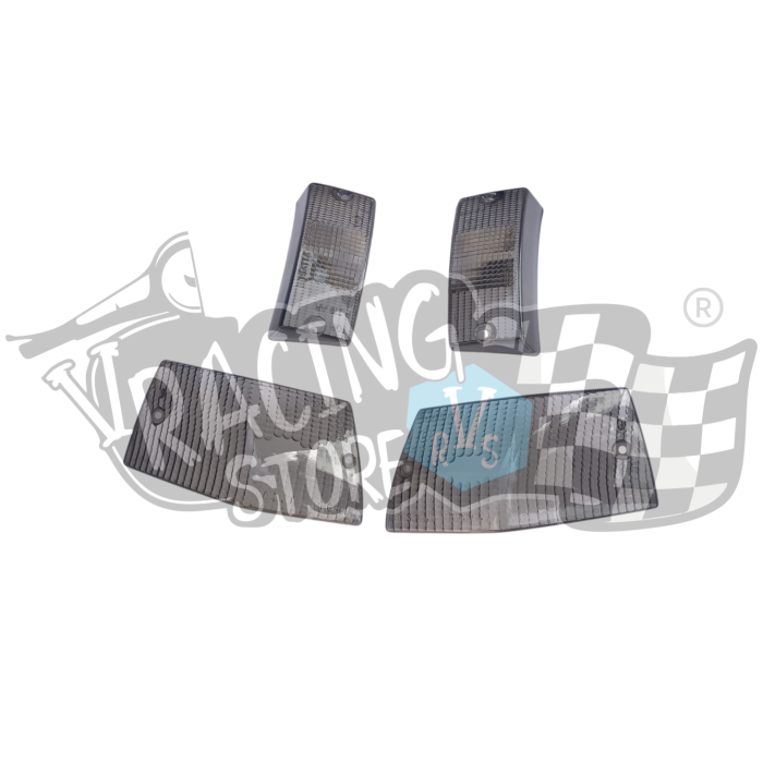 Photoroom-20241028_103607 Conjunto vidros de piscas ESCURECIDOS Frente/Trás Vespa PX 125 150 200 T5 - Image 1