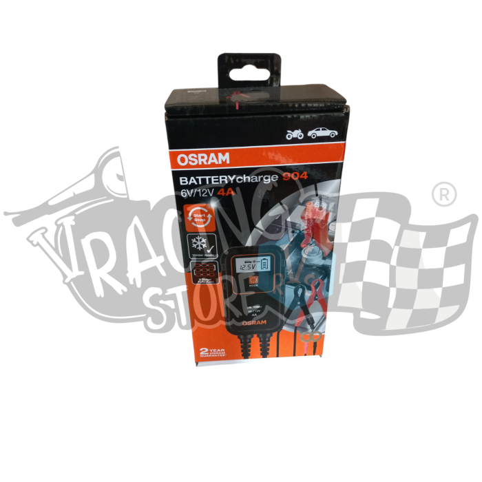 Photoroom-20250108_150448 Carregador / estabilizador de bateria OSRAM 6V/12V 4A com ficha/pinças Vespa PX GTS T5 COSA - Image 1