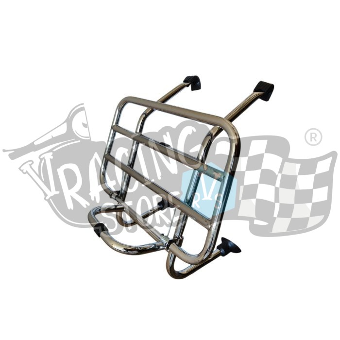 IMG20250615150418-Photoroom Suporte porta bagagem frontal Cromado F.A. Itália Vespa PX Sprint Rally PK - Image 1