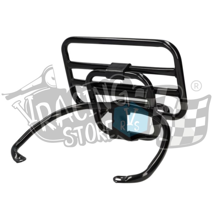 Suporte GTS Preto Brilhante Suporte porta bagagem traseiro Vespa GTV GTS 125-300 até 2025 Preto Brilhante - Image 1