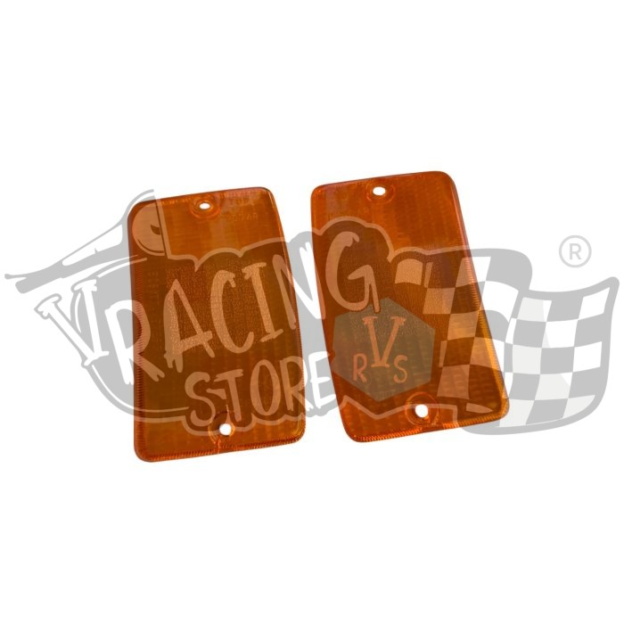 Vidros Pisca LR FR PK Conjunto vidros de piscas laranja frente Vespa PK 50 XLS / FL2 - Image 1