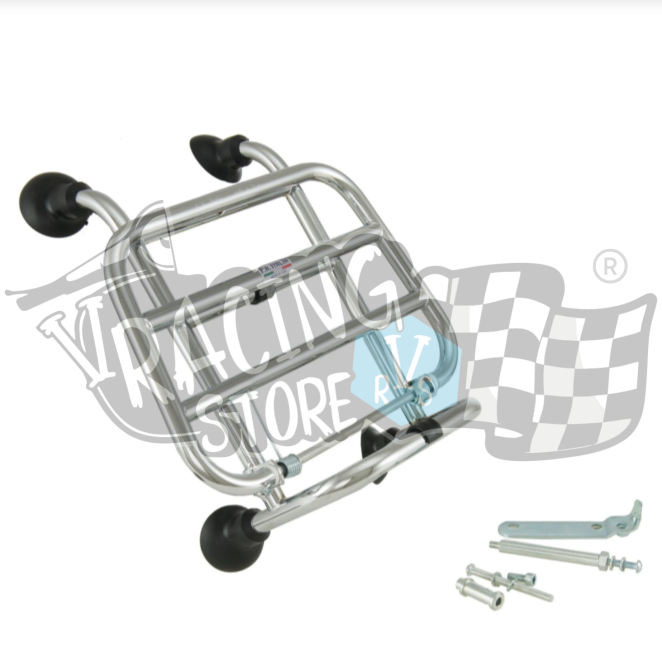 Suporte frontal Primavera Suporte porta bagagem frontal Vespa Primavera 50-125cc Cromado F.A. Itália - Image 1