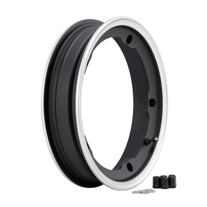Sip tubeless prepoli new Jante Tubeless SIP MY Preto/Polida 2.10x10 Vespa PX Sprint GTR LML - Image 1