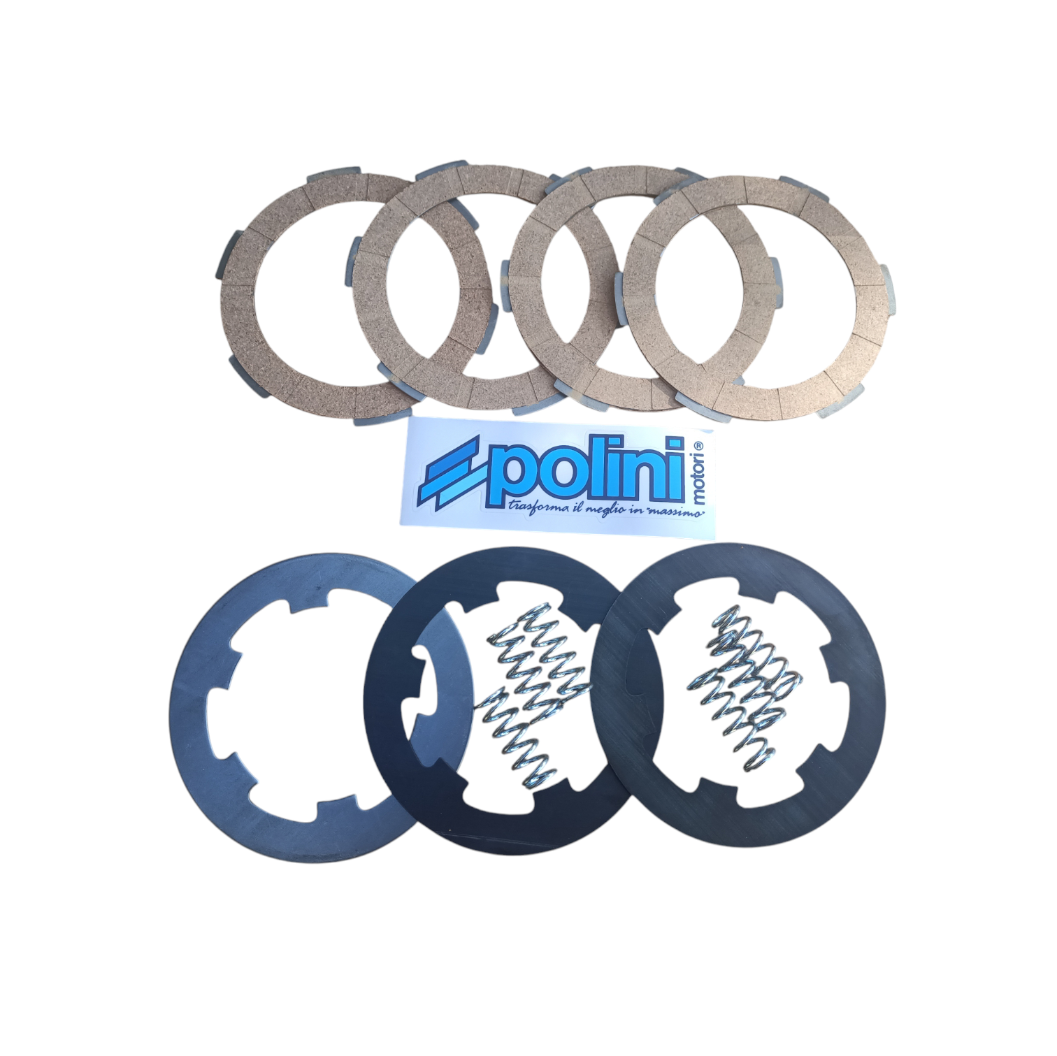 Discos POLINI fl2 Kit Discos Embraiagem POLINI Vespa PK 50 FL2 6 molas « 4 + 3 » - Image 1