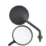 Espelhos SIP Shorty esquerdo e direito PRETO MATE para Vespa LX/​LXV/​GTS/​GTV