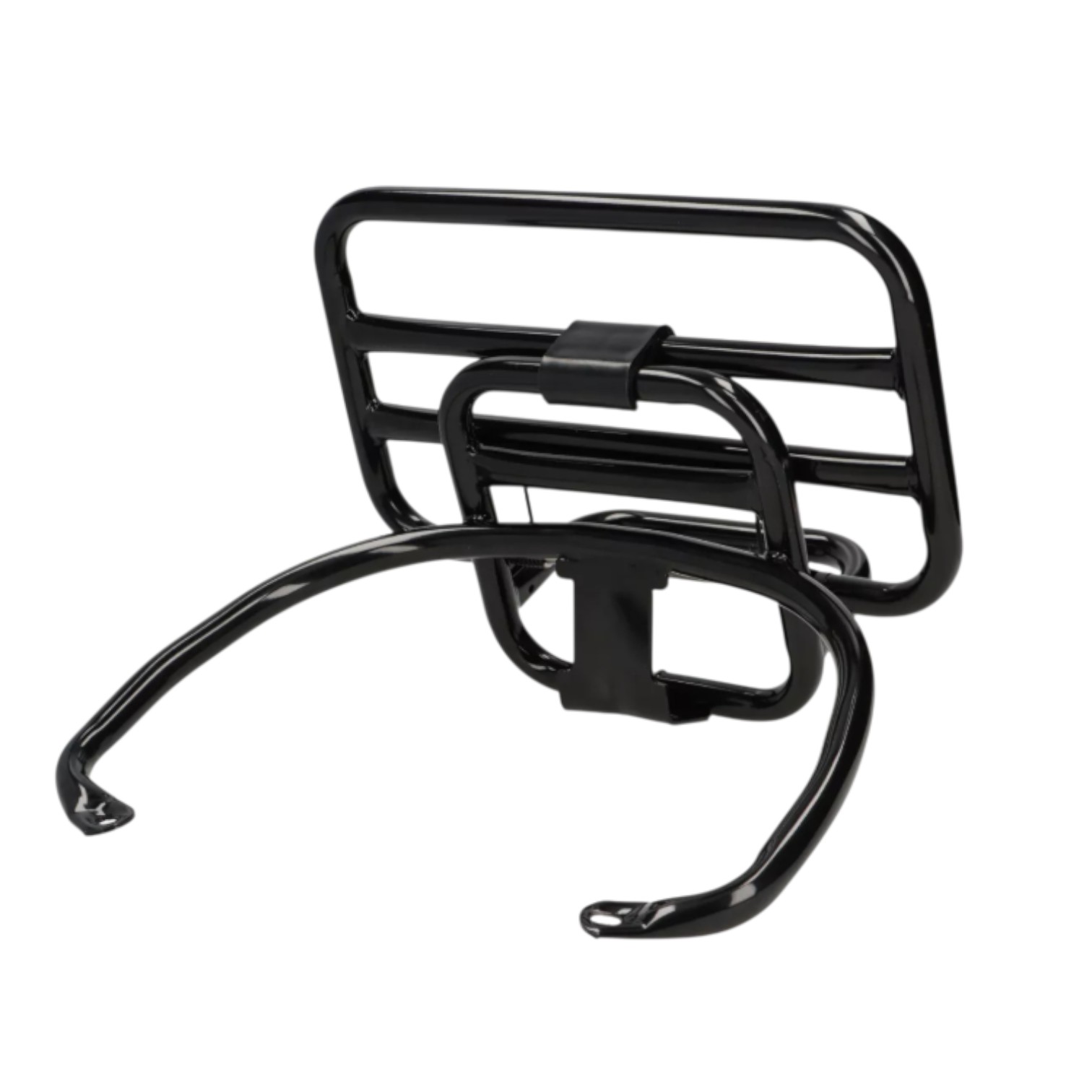 Suporte GTS Preto Brilhante Suporte porta bagagem traseiro Vespa GTV GTS 125-300 até 2025 Preto Brilhante - Image 1