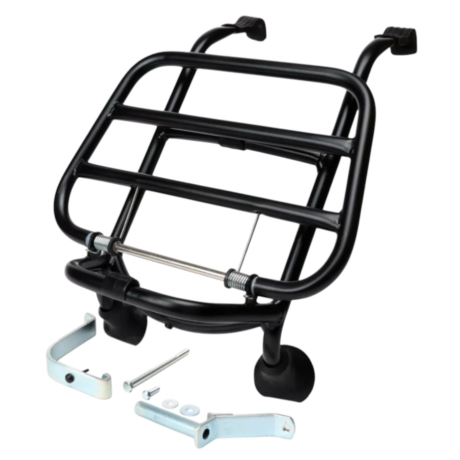 Suporte GTR Preto 2022 FR Suporte porta bagagem frontal Vespa GTS 125-300 2003»2022 Preto - Image 1