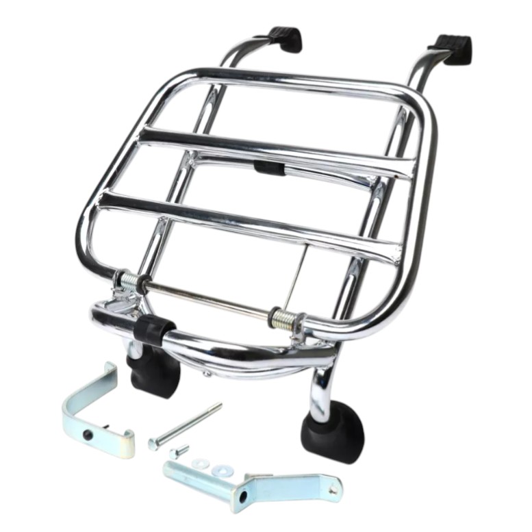 Suporte GTS 2019 frente Suporte porta bagagem frontal Vespa GTS 125-300 2003»2022 Cromado - Image 1